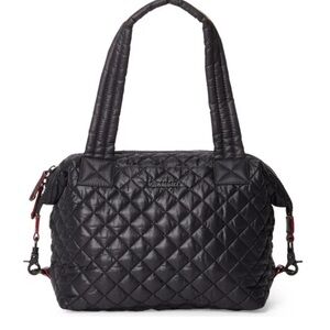 MZ Wallace Medium Sutton Black Quilted Bag